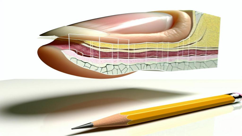 Budowa paznokcia u stopy